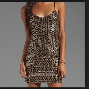 DV Dolce Vita Bibi Tribal Sequin Dress XS